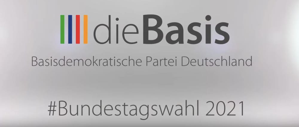 Eine Rede bei der Wahlveranstaltung von dieBasis in Essen Beitragsbild